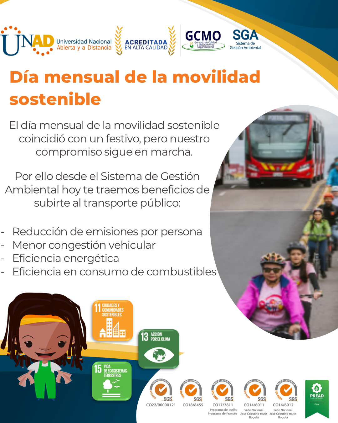 dia mensual de la movilidad sostenible