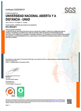 Certificado NTC 5555