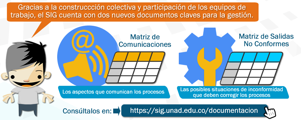 Matriz de Comunicaciones y Matriz de Salidas No Conformes del SIG