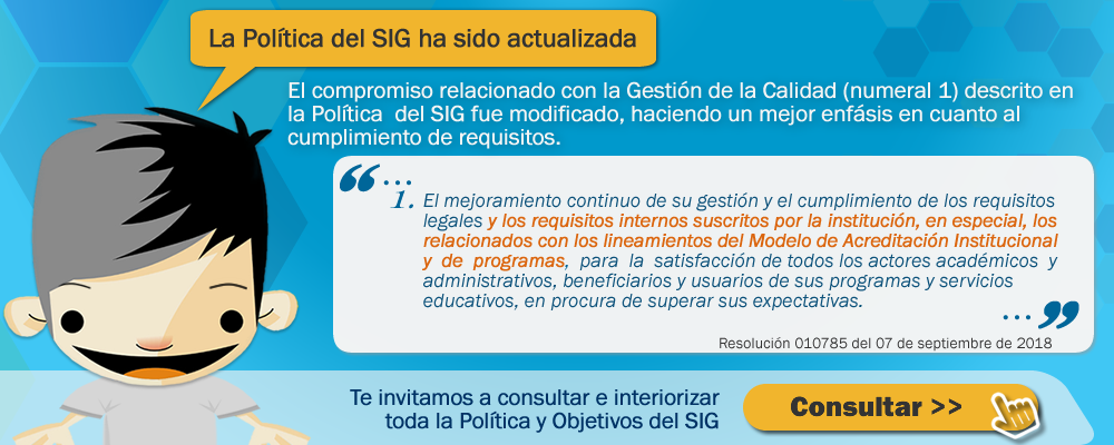Píldora - Socialización Cambios a la Política del SIG