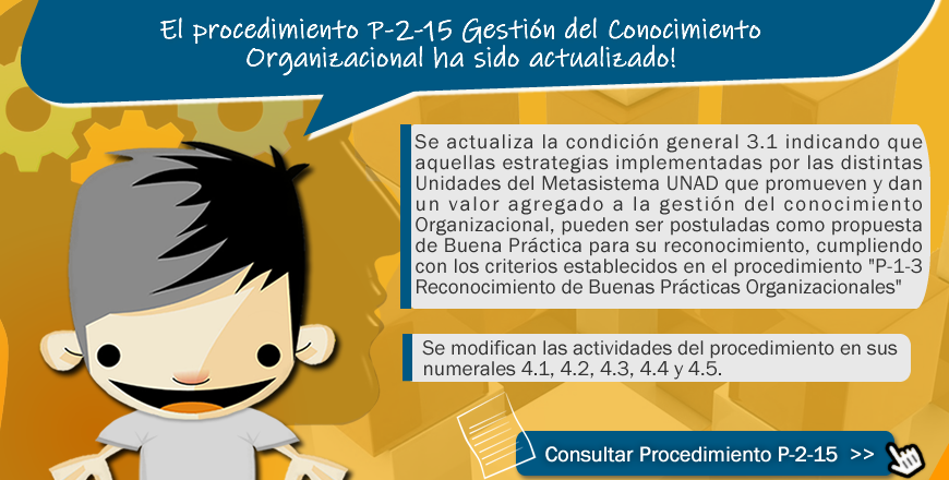 Píldora - Últimos Cambios al Procedimiento P-2-15 Gestión del Conocimiento Organizacional